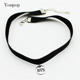 Youpop KPOP BTS Bangtan Boys Album Chokers Necklace Korean Fashion Jewelry Accessories Rock Collar For Men Women Boy Girl X5000
