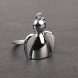 Pure gold key chain golden keychains keyrings women handbag charms pendant metal key finder luxury man car key rings accessory