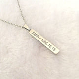 Youpop KPOP BTS Bangtan Boys Album Necklace JUNGKOOK K-POP Jewelry Pendant Chain Accessories For Men Women Female Male Boy Girl