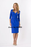 AAMIKAST Bodycon V-neck Long Sleeve Knee-length New Fashion Women Dresses Spring Autumn Winter Party Cocktail Casual Dresses