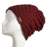 Winter Warm New Fashion For Men Skull Chunky Women Knit Beanie Reversible Baggy Snow Cap Warm Unisex Hat 8 Colors M003