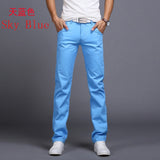 2018 Spring Winter New Casual Pants Men Cotton Slim Fit Chinos Fashion Trousers Male Brand Clothing Plus Size