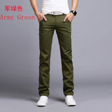 2018 Spring Winter New Casual Pants Men Cotton Slim Fit Chinos Fashion Trousers Male Brand Clothing Plus Size