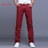 2018 Spring Winter New Casual Pants Men Cotton Slim Fit Chinos Fashion Trousers Male Brand Clothing Plus Size