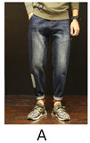 Fashion Brand Mens loose jean Harem warm jeans Loose for Men Unique Hip Hop Clothing Quality Outwear 2017 New Autumn Winter