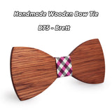 Mahoosive Simple Men's Suit Wooden Bow Tie For Groom Wedding Party Men Formal Wear Business Cravat Bow tie Clothing Accessories