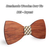 Mahoosive Simple Men's Suit Wooden Bow Tie For Groom Wedding Party Men Formal Wear Business Cravat Bow tie Clothing Accessories
