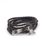 2017 Newest Vintage Personalized AX Hatchet Charm Punk Leather Bracelet For Women Men Accessories Birthday Gift Free Shipping