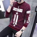LENSTID 9 Styles 2018 Autumn Winter New Casual Sweater Men Pattern Knitted Pullovers Fashion Slim Fit Christmas Gift Male 6616#