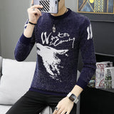 LENSTID 9 Styles 2018 Autumn Winter New Casual Sweater Men Pattern Knitted Pullovers Fashion Slim Fit Christmas Gift Male 6616#