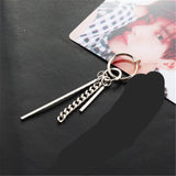 QUMORAIN KPOP BTS Bangtan Boys Album V DNA Stud Earrings Korean Fashion Jewelry Accessories For Mens And Womens Earring