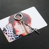 QUMORAIN KPOP BTS Bangtan Boys Album V DNA Stud Earrings Korean Fashion Jewelry Accessories For Mens And Womens Earring