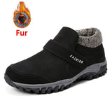 ZUNYU New Men Boots Winter With Plush Warm Snow Boots Casual Men Winter Boots Work Shoes Men Footwear Fashion Ankle Boots 39-46