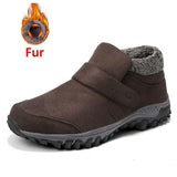 ZUNYU New Men Boots Winter With Plush Warm Snow Boots Casual Men Winter Boots Work Shoes Men Footwear Fashion Ankle Boots 39-46