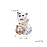 2018 Vintage Gold Silver Metal Elk Brooches Pin Lucky Animal Garment Fashion Men Women Jewelry Scarf Accessory Gift New arrival