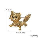2018 Vintage Gold Silver Metal Elk Brooches Pin Lucky Animal Garment Fashion Men Women Jewelry Scarf Accessory Gift New arrival