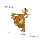 2018 Vintage Gold Silver Metal Elk Brooches Pin Lucky Animal Garment Fashion Men Women Jewelry Scarf Accessory Gift New arrival