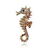 2018 Vintage Gold Silver Metal Elk Brooches Pin Lucky Animal Garment Fashion Men Women Jewelry Scarf Accessory Gift New arrival