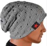 Winter Warm New Fashion For Men Skull Chunky Women Knit Beanie Reversible Baggy Snow Cap Warm Unisex Hat 8 Colors M003