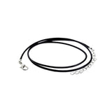 Fashion DIY Black Leather Chain Necklace Women Handmade Leather Cord Rope Pendant Necklace Men For Jewelry Making Accessories