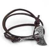 2017 Newest Vintage Personalized AX Hatchet Charm Punk Leather Bracelet For Women Men Accessories Birthday Gift Free Shipping