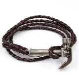 2017 Newest Vintage Personalized AX Hatchet Charm Punk Leather Bracelet For Women Men Accessories Birthday Gift Free Shipping