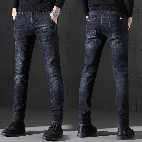 Autumn and Winter New Arrival Men's Slim Pants Korean Version Fashion Stretch Pants Pencil Jeans
