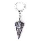 Star Wars Spaceship Keychain For Men Women Lead Gray Battleship Keyring Pendant Men Car Women Bag Accessories