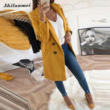 2018 Autumn Winter Woman Solid Plus Size 3xl Fashion Woollen Overcoat Long Sleeve Fashion Oversize Outwear Jacket And Coats