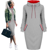 2019 New Autumn Winter Fashion Women Clothes Long Sleeve Turtleneck Casual Pencil Dress Women Fashion Red Pink Black Dress