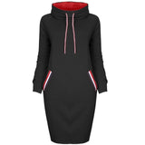 2019 New Autumn Winter Fashion Women Clothes Long Sleeve Turtleneck Casual Pencil Dress Women Fashion Red Pink Black Dress