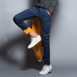 2018 New Fashion Brand Men Winter Thick Warm Fleece Denim Jeans Mens Keep Warm Overalls Trousers Washed Pants Plus Size 38