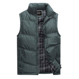 2019 New Brand Mens Jacket Sleeveless Vest Winter Fashion Casual Coats Male Cotton-Padded Men's Vest Men Thicken Waistcoat 3XL