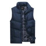 2019 New Brand Mens Jacket Sleeveless Vest Winter Fashion Casual Coats Male Cotton-Padded Men's Vest Men Thicken Waistcoat 3XL